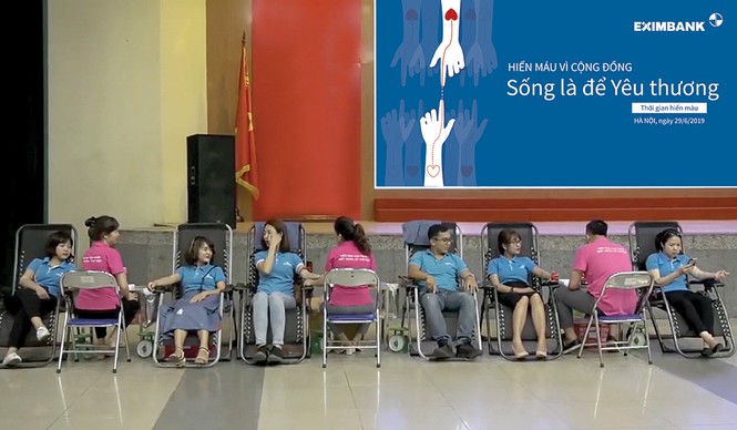 Eximbank tổ chức ngày hội hiến máu vì cộng đồng 2019 - ảnh 1