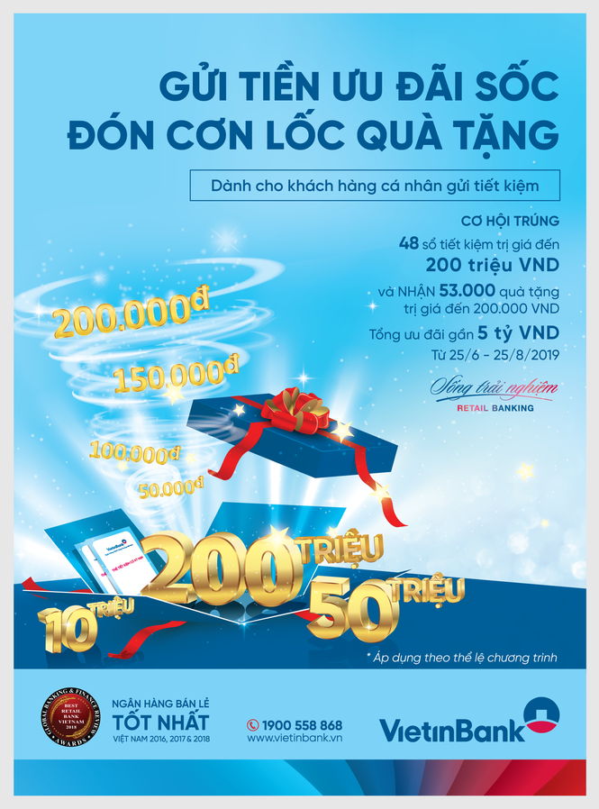 Gửi tiền ưu đãi sốc, đón cơn lốc quà tặng - ảnh 1