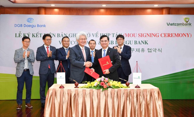 Vietcombank và ngân hàng DGB Daegu Bank ký kết Biên bản ghi nhớ - ảnh 2