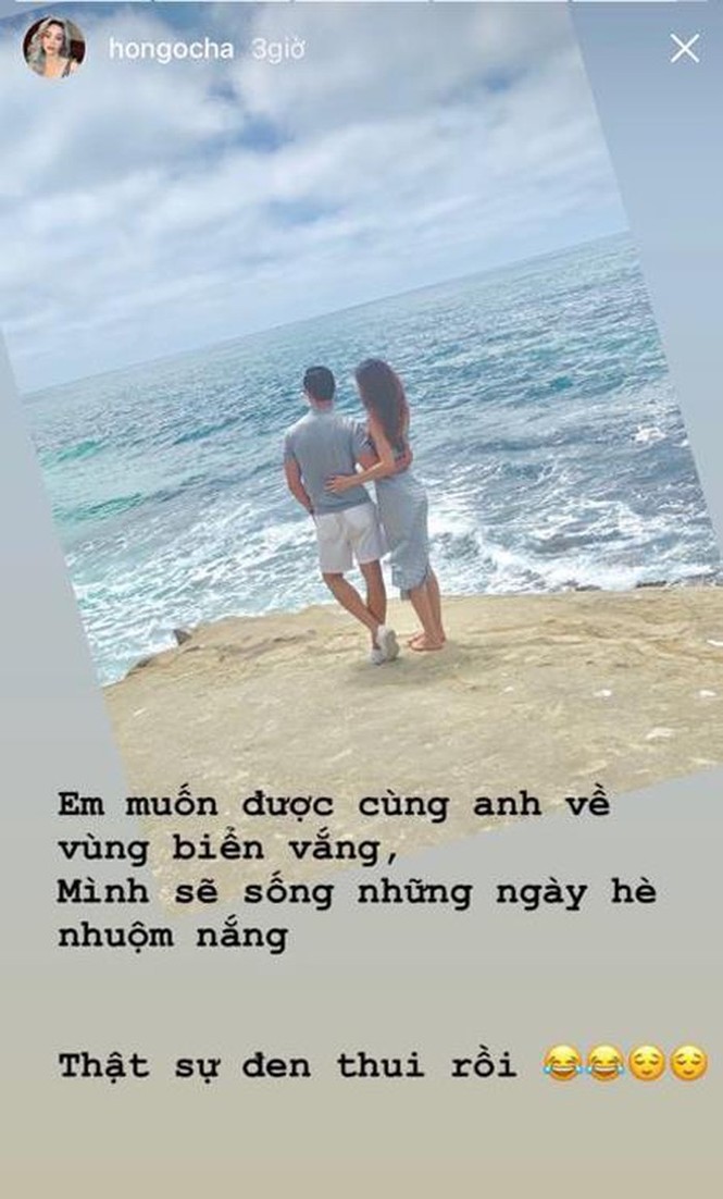 Hồ Ngọc Hà đăng ảnh bên Kim Lý: 'Em muốn cùng anh về vùng biển vắng' - ảnh 1