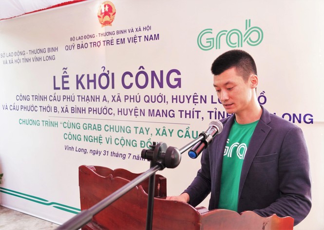 Khởi công xây hai cầu đầu tiên trong dự án Grab tài trợ - ảnh 1