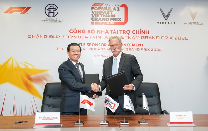 VinFast là nhà tài trợ chính của chặng đua Công thức 1 Việt Nam - ảnh 1