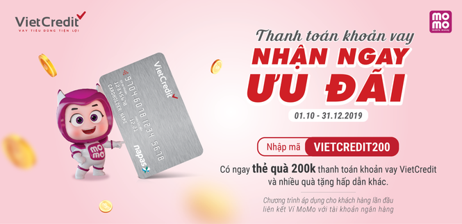 VietCredit tri ân khách hàng với bộ quà thanh toán MoMo và nhiều ưu đãi - ảnh 1