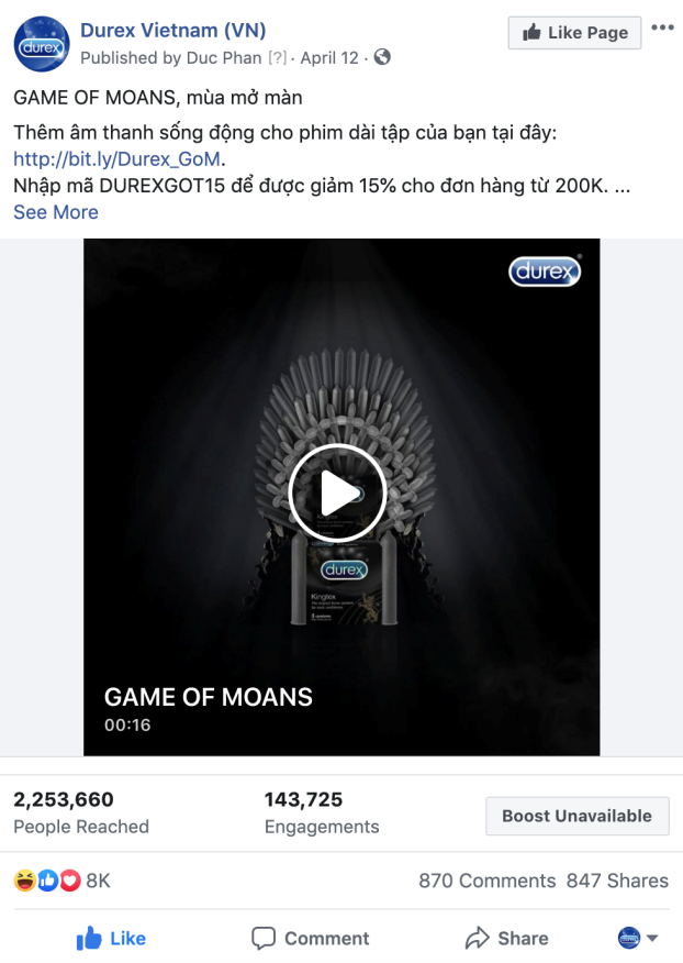 Durex Việt Nam giành Giải Vàng cho quảng cáo trên mạng xã hội - ảnh 4