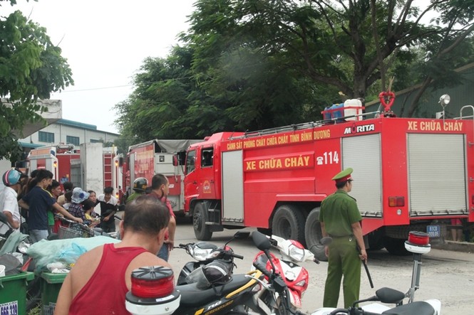 Lửa thiêu rụi công ty sản xuất nệm múp ở Bình Dương - ảnh 1