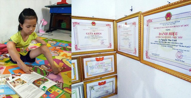 Nghị lực sống của cô bé 'chim cánh cụt', làm mọi việc bằng chân - ảnh 1