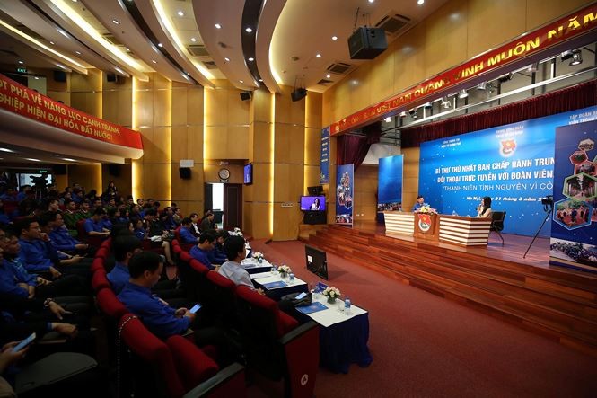 Toàn cảnh đối thoại của Bí thư thứ nhất TƯ Đoàn Lê Quốc Phong - ảnh 5