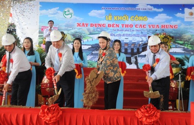 Chủ tịch Quốc hội dự khởi công xây dựng Đền thờ các vua Hùng tại Cần Thơ - ảnh 1
