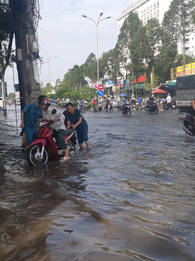 Bạn trẻ Cần Thơ giúp dân trong biển nước - ảnh 6