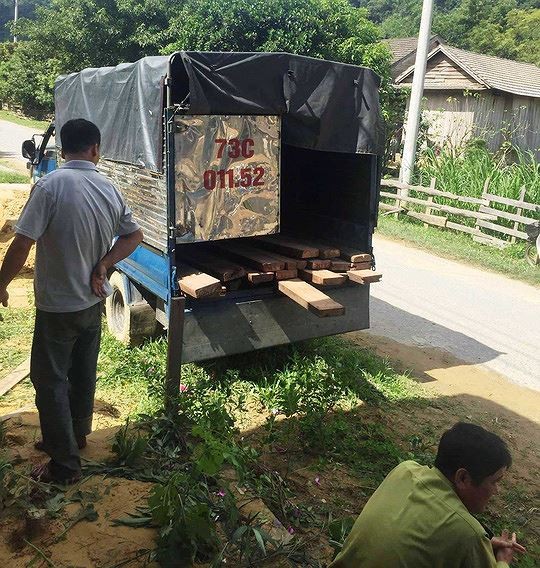 Kiểm lâm nổ súng bắt gỗ lậu, một người trúng đạn - ảnh 1