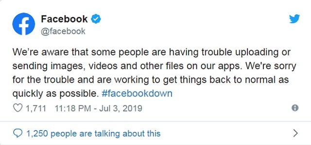 Facebook chính thức lên tiếng về việc bị lỗi trên toàn cầu - ảnh 2
