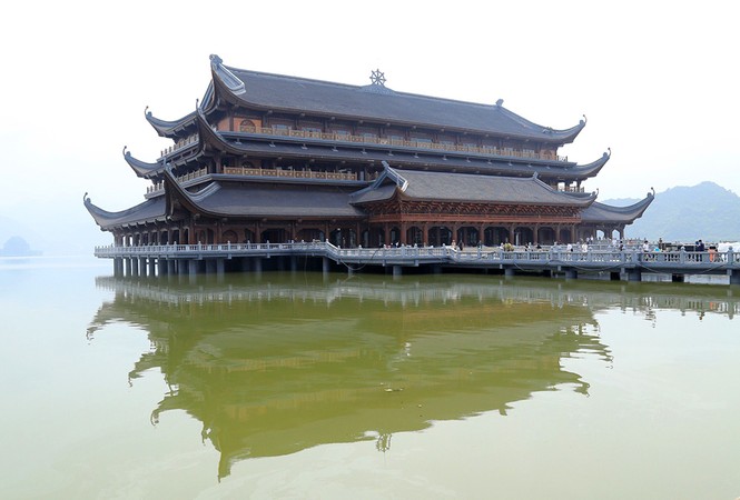 Cận cảnh chùa Tam Chúc được gấp rút hoàn thiện trước Đại lễ Vesak 2019 - ảnh 1