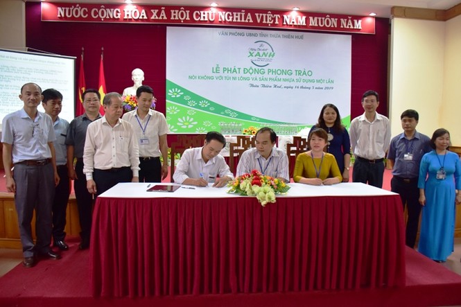 Hội nghị, hội thảo tại Huế sẽ dừng sử dụng nước uống đóng chai nhựa dùng một lần - ảnh 1