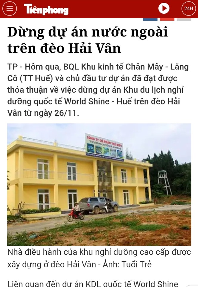 Yêu cầu làm rõ việc tung tin thất thiệt bán đất núi Hải Vân cho người nước ngoài - ảnh 2