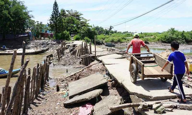 Biến đổi khí hậu làm sạt lở hàng trăm km vùng ĐBSCL - ảnh 3