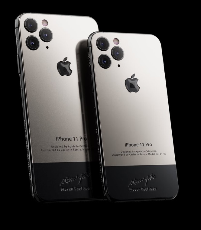 Caviar ra mắt iPhone 11 chế tác từ áo “cổ rùa” huyền thoại của Steve Jobs - ảnh 1