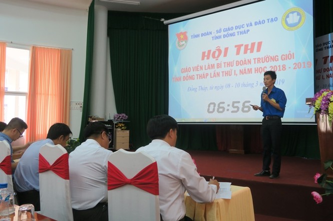 Đồng Tháp: Thi giáo viên làm Bí thư Đoàn trường giỏi - ảnh 2