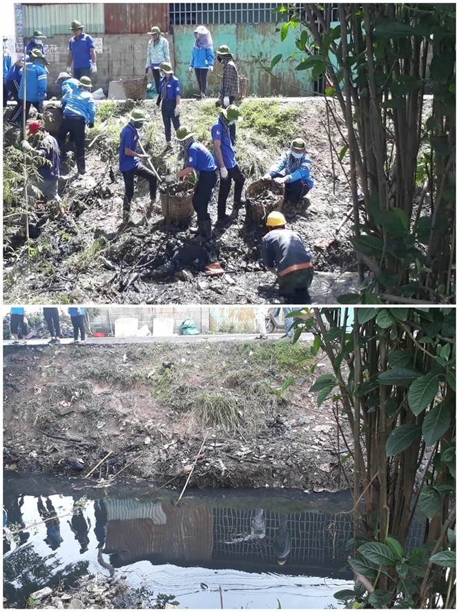 500 chiến sĩ tình nguyện hồi sinh con kênh 'chết' ở xã Hóc Môn - ảnh 6