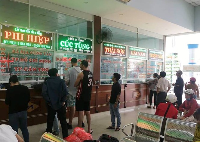 Cháy vé xe khách Đà Nẵng vào các tỉnh phía Nam - ảnh 1