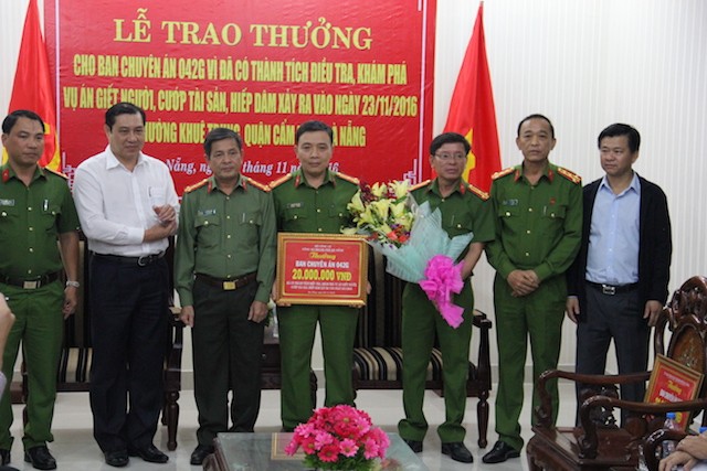 Đà Nẵng: Thưởng nóng ban chuyên án vụ giết người, hiếp dâm - ảnh 1