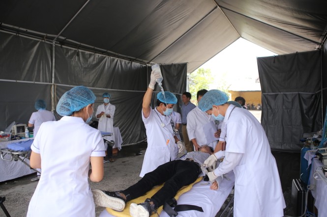 Diễn tập ứng phó cấp cứu phục vụ APEC 2017 - ảnh 7
