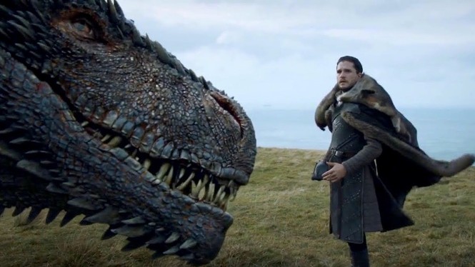 Game of Thrones Daenerys Targaryen Kit Harington Emilia Clarke cưỡi rồng season 8 - ảnh 2