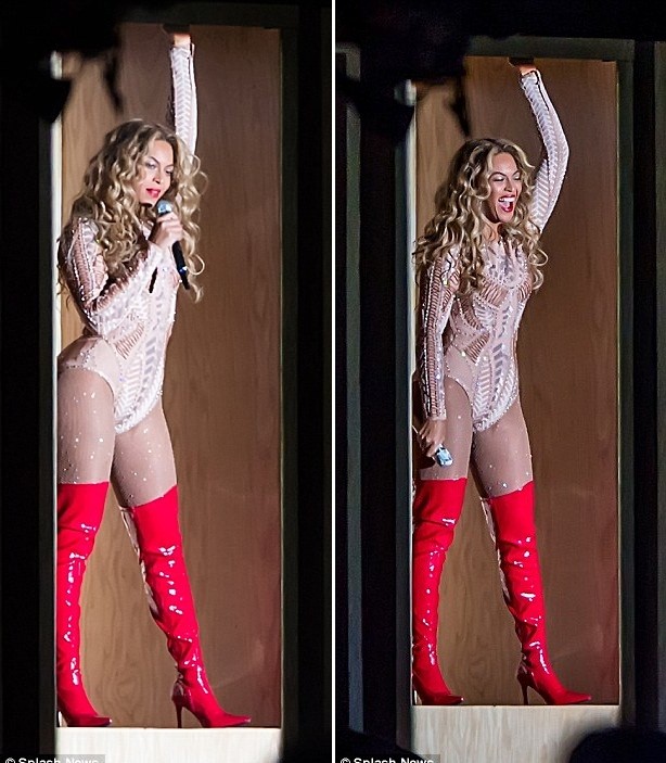 Beyonce khoe đường cong nóng bỏng trên sân khấu - ảnh 5