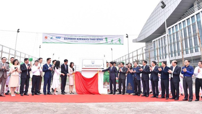 Ra mắt Câu lạc bộ đào tạo bóng đá trẻ Bamboo Airways Thái Bình - ảnh 2