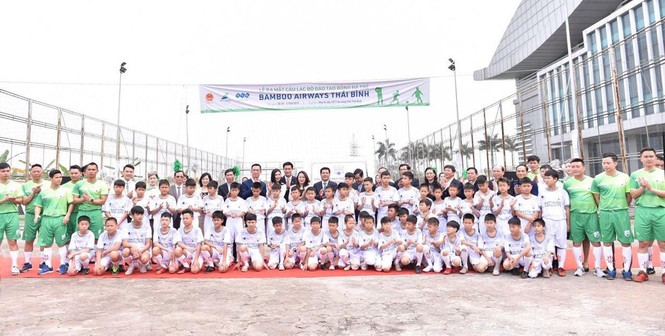 Ra mắt Câu lạc bộ đào tạo bóng đá trẻ Bamboo Airways Thái Bình - ảnh 5
