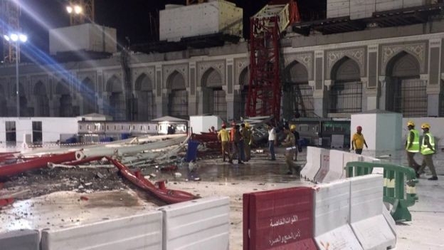 Sập cần cẩu ở Đại thánh đường Mecca, ít nhất 107 người chết - ảnh 1