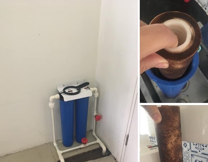 Nước sinh hoạt ở chung cư Hà Nội đen kịt, có côn trùng - ảnh 2
