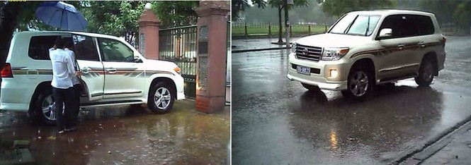 Trưởng BQL Khu kinh tế Hà Tĩnh đi xe sang, dùng biển xanh giả - ảnh 2