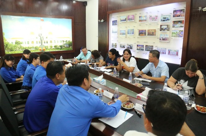 Đoàn đại biểu cấp cao T.Ư Đoàn Cuba làm việc với Thành Đoàn TPHCM - ảnh 2