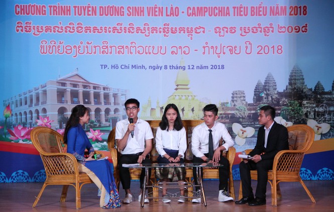 Tuyên dương 130 sinh viên Lào, Campuchia tiêu biểu năm 2018 - ảnh 1