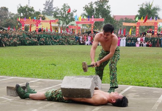 Đại đội Trinh sát 20 và đặc nhiệm Biên phòng đua tài võ nghệ, khí công - ảnh 7