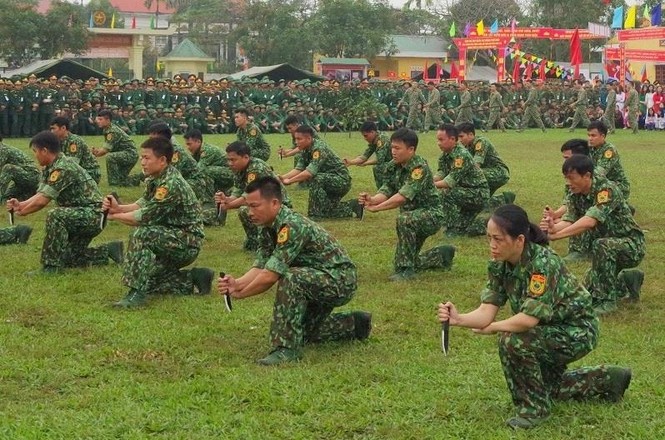 Đại đội Trinh sát 20 và đặc nhiệm Biên phòng đua tài võ nghệ, khí công - ảnh 10