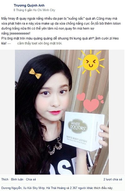 Rộ phong trào làm trắng da bằng White Doctors - ảnh 1