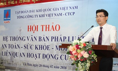 PV GAS tổ chức hội thảo về văn bản pháp luật AT-SK-MT-PCCC - ảnh 1