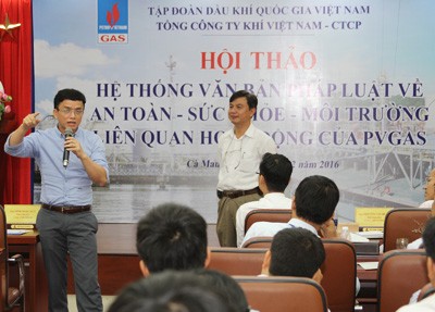 PV GAS tổ chức hội thảo về văn bản pháp luật AT-SK-MT-PCCC - ảnh 3