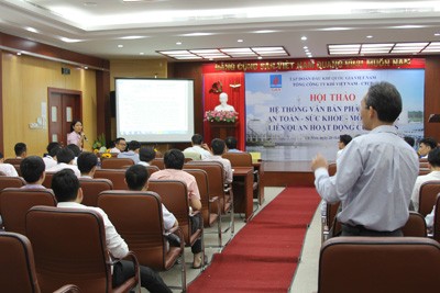 PV GAS tổ chức hội thảo về văn bản pháp luật AT-SK-MT-PCCC - ảnh 4