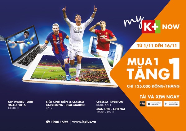 K+ khuyến mại “Mua 1 tặng 1” cho 2 gói thuê bao - ảnh 2