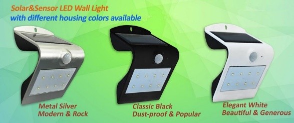 Xu hướng dùng đèn Led năng lượng mặt trời treo tường thông minh - ảnh 1