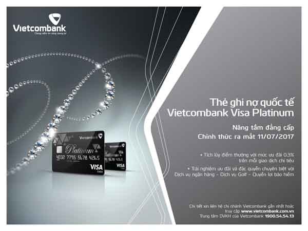 Vietcombank ra mắt thẻ Ghi nợ quốc tế cao cấp Visa Platinum - ảnh 1