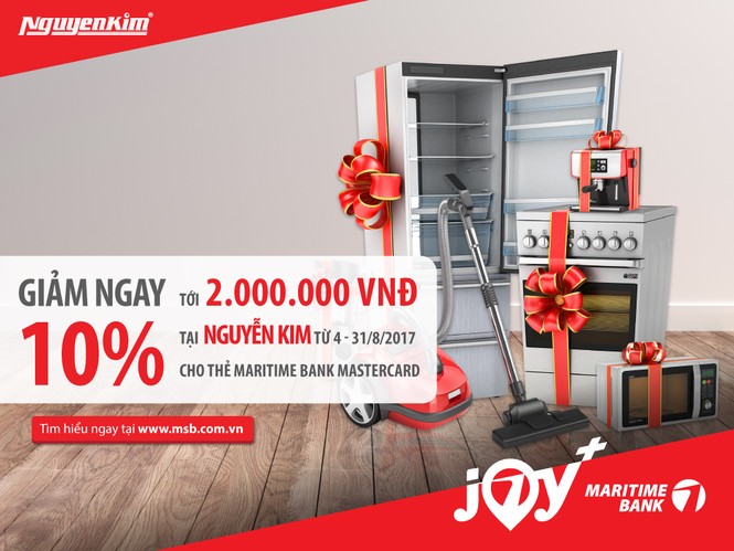 Giảm đến 2 triệu đồng trên giá đã giảm cho chủ Thẻ Quốc tế Maritime Bank Mastercard - ảnh 1
