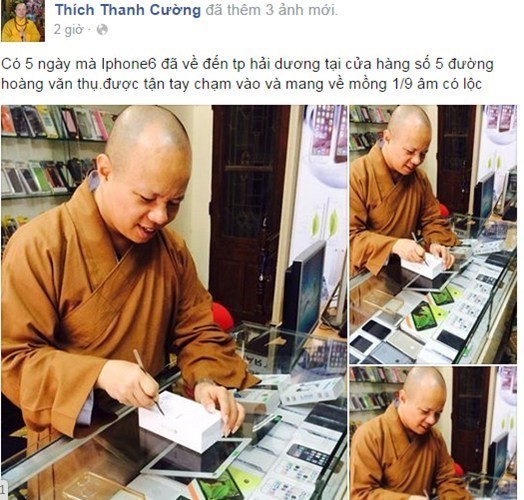 Nhà sư 'sờ iPhone 6 lấy lộc': Tôi nổi tiếng ở tư cách - ảnh 1