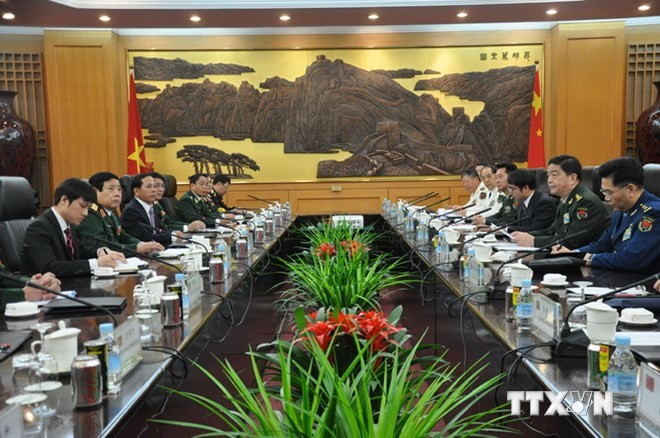 Bộ trưởng Phùng Quang Thanh hội kiến Phó Chủ tịch Quân ủy TW Trung Quốc - ảnh 4