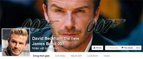 Beckham gây tranh cãi vì ôm mộng thành James Bond - ảnh 1