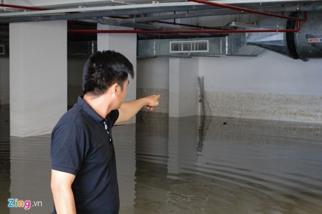 Chung cư Hàn Quốc ở Sài Gòn ngập nặng sau ba ngày mưa - ảnh 4