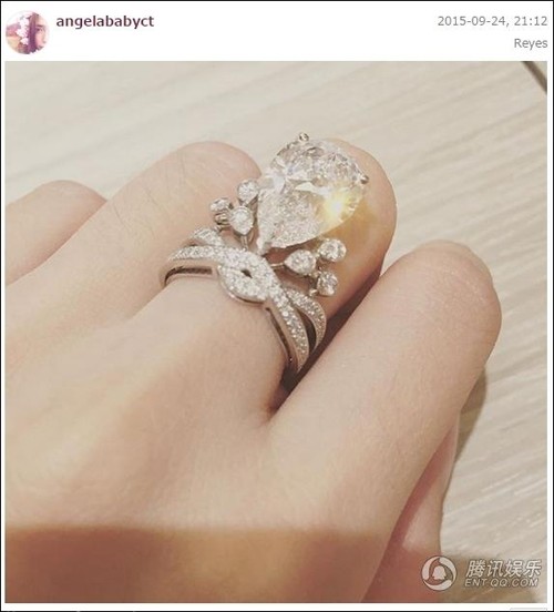 Angelababy ngượng ngùng khoe nhẫn cưới 20 tỷ đồng - ảnh 5