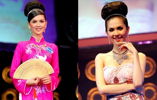 Nhan sắc biến đổi kinh ngạc của Ngọc Trinh sau 10 năm - ảnh 3